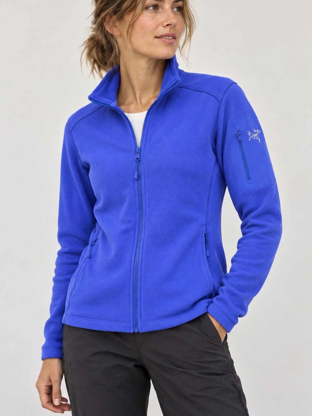 Arc’teryx Delta LT Jacket Women’s M Iolite Blue Polartec Fleece 23140 Gorpcore